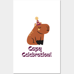 Capybara, Capy Celebration Posters and Art